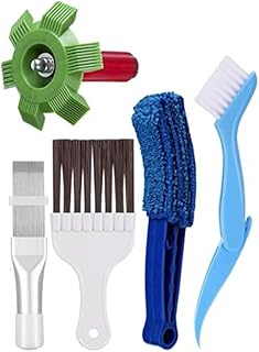 Herramientas eficientes de limpieza de aletas de aire acondicionado de 5 piezas diseñadas para restaurar el flujo de aire y eliminar la suciedad dura