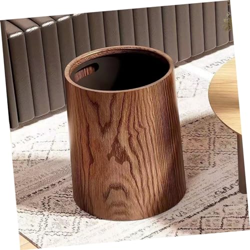 Caneca de basura rectangular marrón de gran capacidad miniatura 2