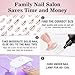 VIVCIN Press On Nails Kit with Nail Lamp,Pink French Tip Short Almond Gel Nails 24Pcs 16Sizes,All-in-One DIY Kit with Glue Remover Top Coat Cuticle Oil Mini UV Lamp,28+Days Long Lasting,Gift for Women