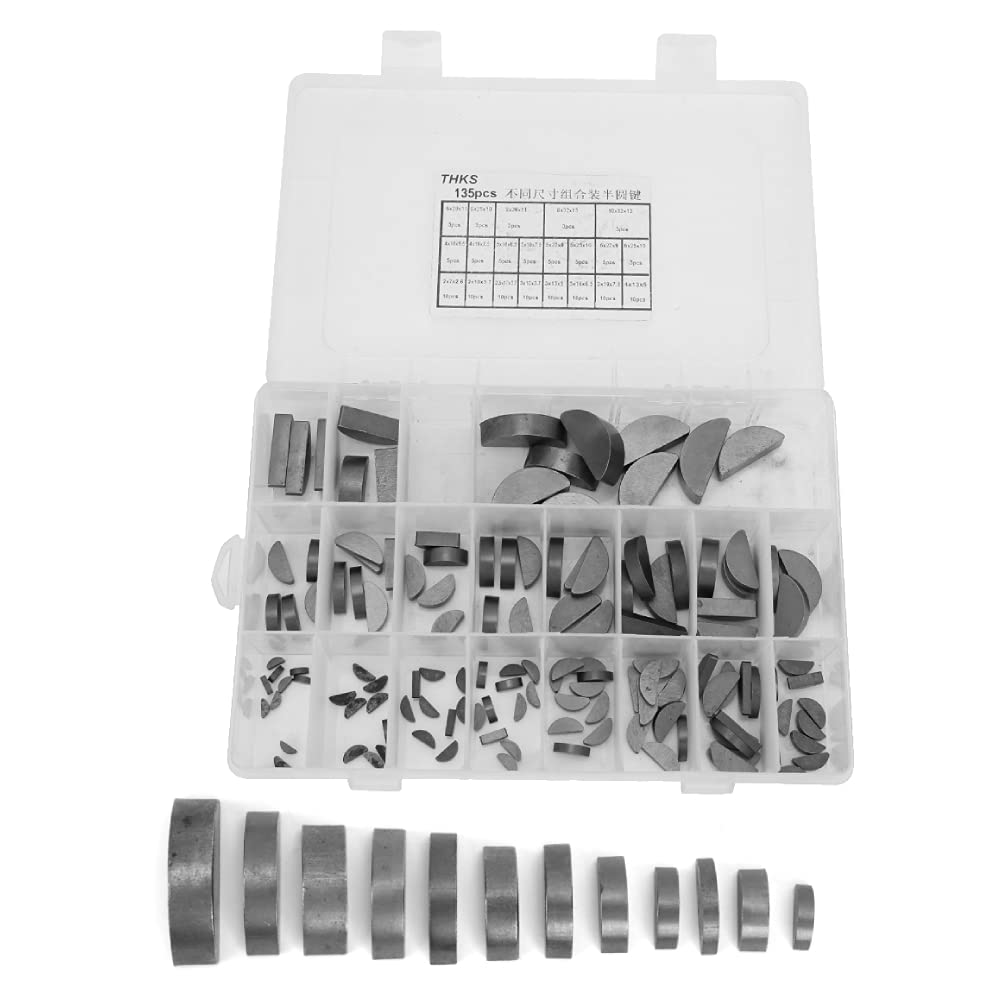 Assortiment clés Woodruff industrielles pour volant moteur et bois 135 pcs