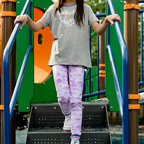 Mightly Girls' Leggings with Reinforced Knees | Organic Cotton Yoga Pants, Dance & Running Tights for Toddler&Kids Clothes4