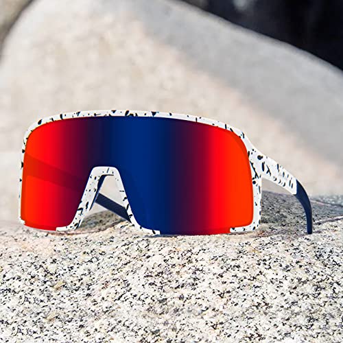 Image of MAXJULI Polarized Sunglasses for Men Women, Windproof Outdoor Sports Cycling Running UV400 Protection Sun Glasses 8121