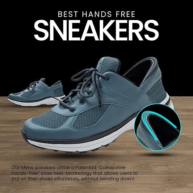 Image of ZEBA Men's Hands Free Slip-On Walking Shoes