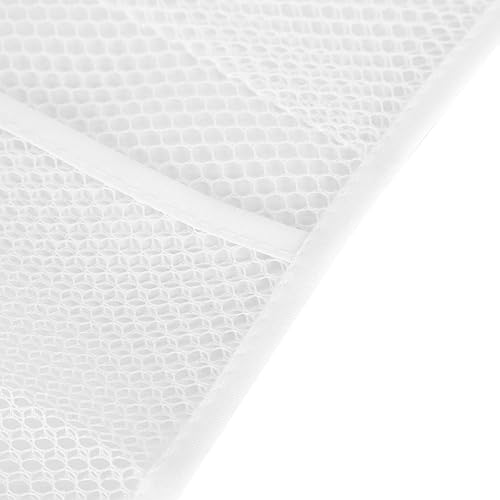 Miniatura 7 de Cesta de almacenamiento portátil colgante con 6 bolsillos, bolsa de almacenamiento para guardar el armario, puerta, organizador para colgar