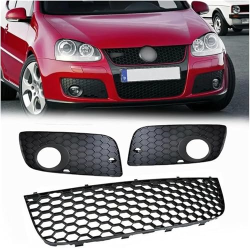 Parrilla delantera para VW Golf Mk5 y GTI (2005-2009), rejilla frontal inferior de radiador 4