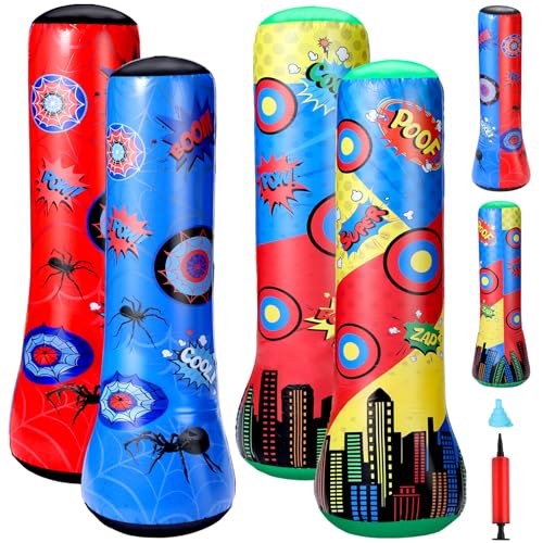 Jenaai 2 Pcs Spider Bop Bag 47 Inch Inflatable Spider
