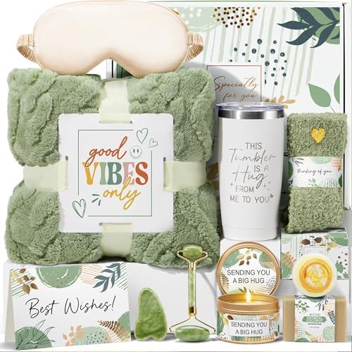 Self Care Get Well Soon Gift Baskets for Women, Birthday Gifts fo...