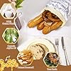 Stnopw Reusable Beeswax Bread Bags - Large Capacity Cotton Storage for Homemade, Sourdough & Fresh Bread | FDA Food-Grade Eco-Friendly Storage Solutions (blue 1pcs)