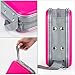 UENTIP CD Case for Car,48 Capacity DVD Case Portable Zipper Holder Large Storage CD Wallet CD Organizer Home Travel (pink, 48)