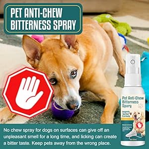 Bitter Spray for Dogs to Stop Chewing, Training Corrector for Puppies,Dogs and Cats, Natural Based and Safe for Pets, 50ML,MM1