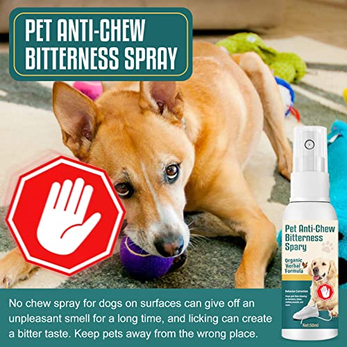 Bitter Spray for Dogs to Stop Chewing, Training Corrector for Puppies,Dogs and Cats, Natural Based and Safe for Pets, 50ML,MM1 Bitter Spray for Dogs to Stop Chewing, Training Corrector for Puppies,Dogs and Cats, Natural Based and Safe for Pets, 50ML,MM1