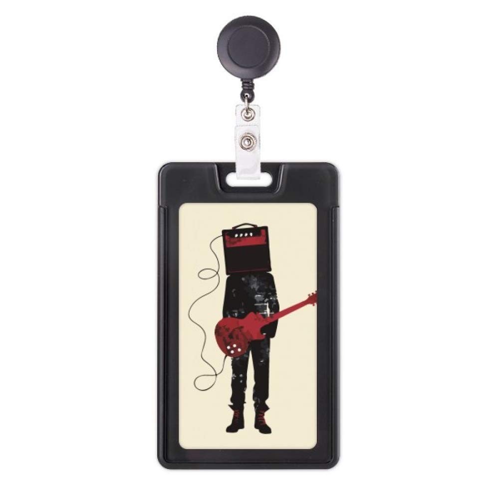 Porte-badge rétractable guitare Crazy Man pour ne plus perdre son pass musique