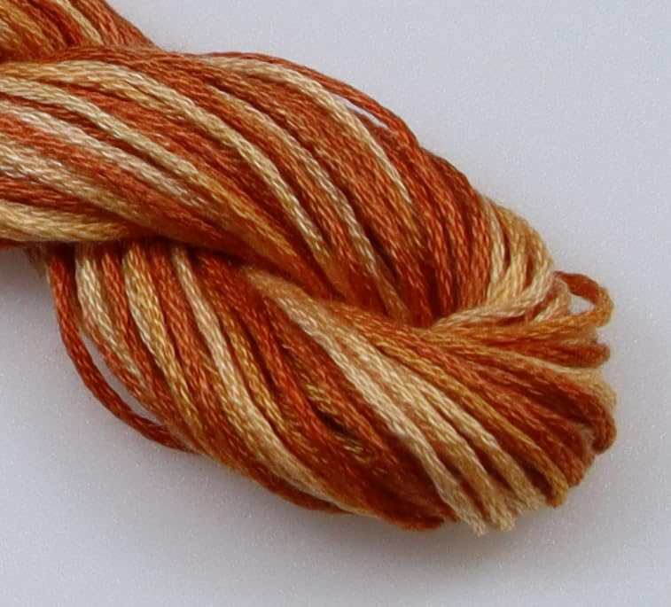 Image of KCS Big skeins of 25 Meters Size 25 Color Variegated Cross Stitch Stranded Threads,6 skeins,4124