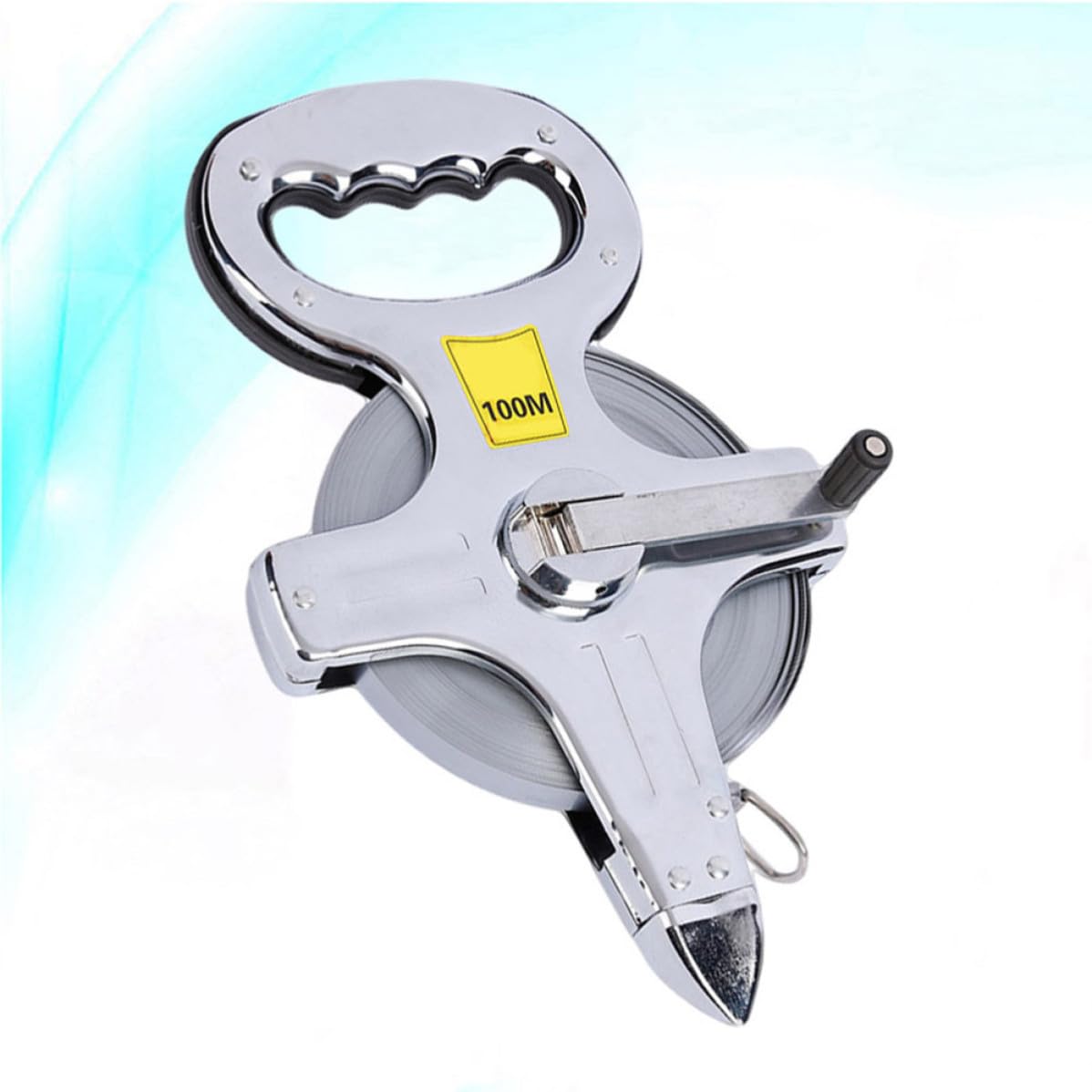 Cinta Métrica Retráctil de Acero Inoxidable de 100m Diseño Ergonómico y Rango de Medición Largo para Carpintería y Bricolaje