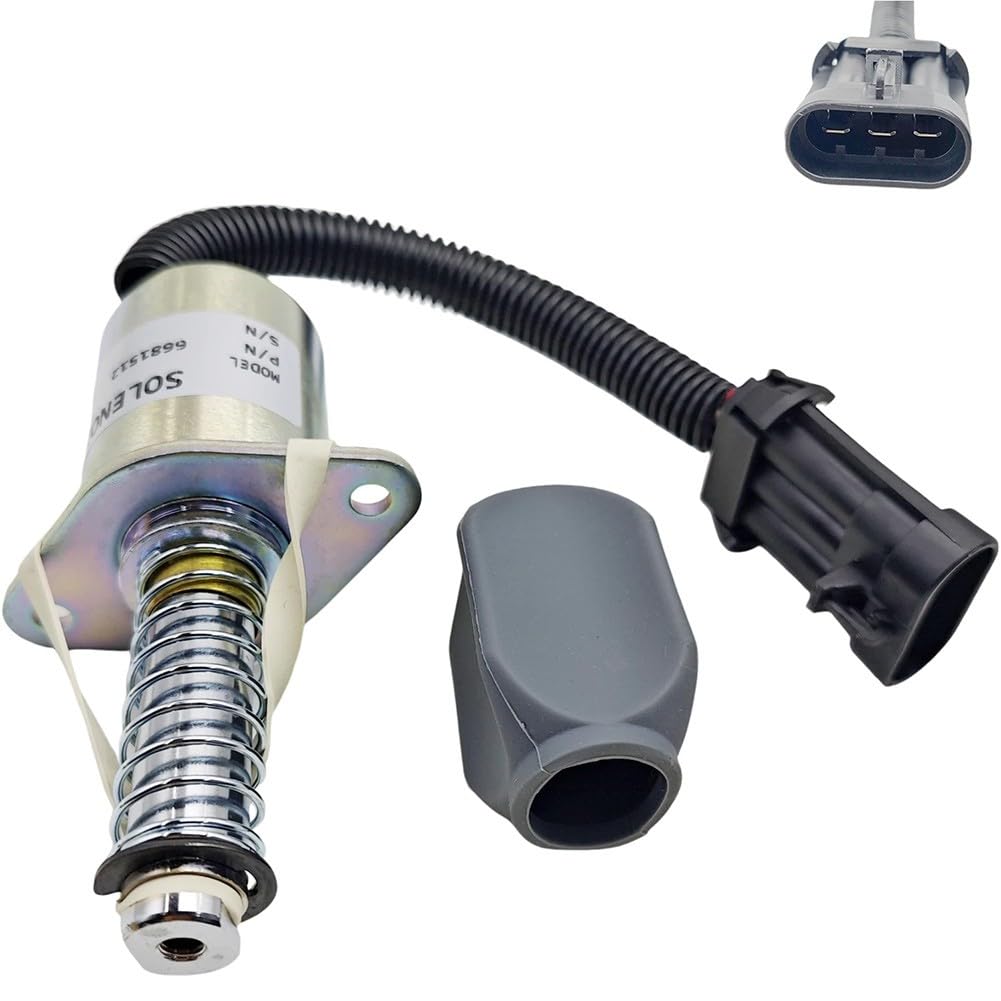 Magnetspule mit Traktionsverschluss, 12 V, Magnetventil für Bobcat Kompaktlader S100, S130, S220, S300, 450, 453, 553, 653, 853, 863, 873, 883, ersetzt Teilenummer 6681512