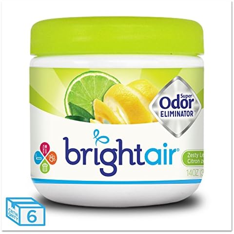 BRIGHT Air 900248 Super Odor Eliminator, Zesty Lemon and Lime, 14 oz (Case of 6) Cover