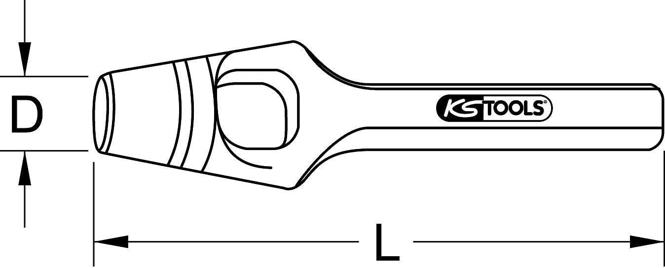 KS TOOLS Handle Punch, 28mm