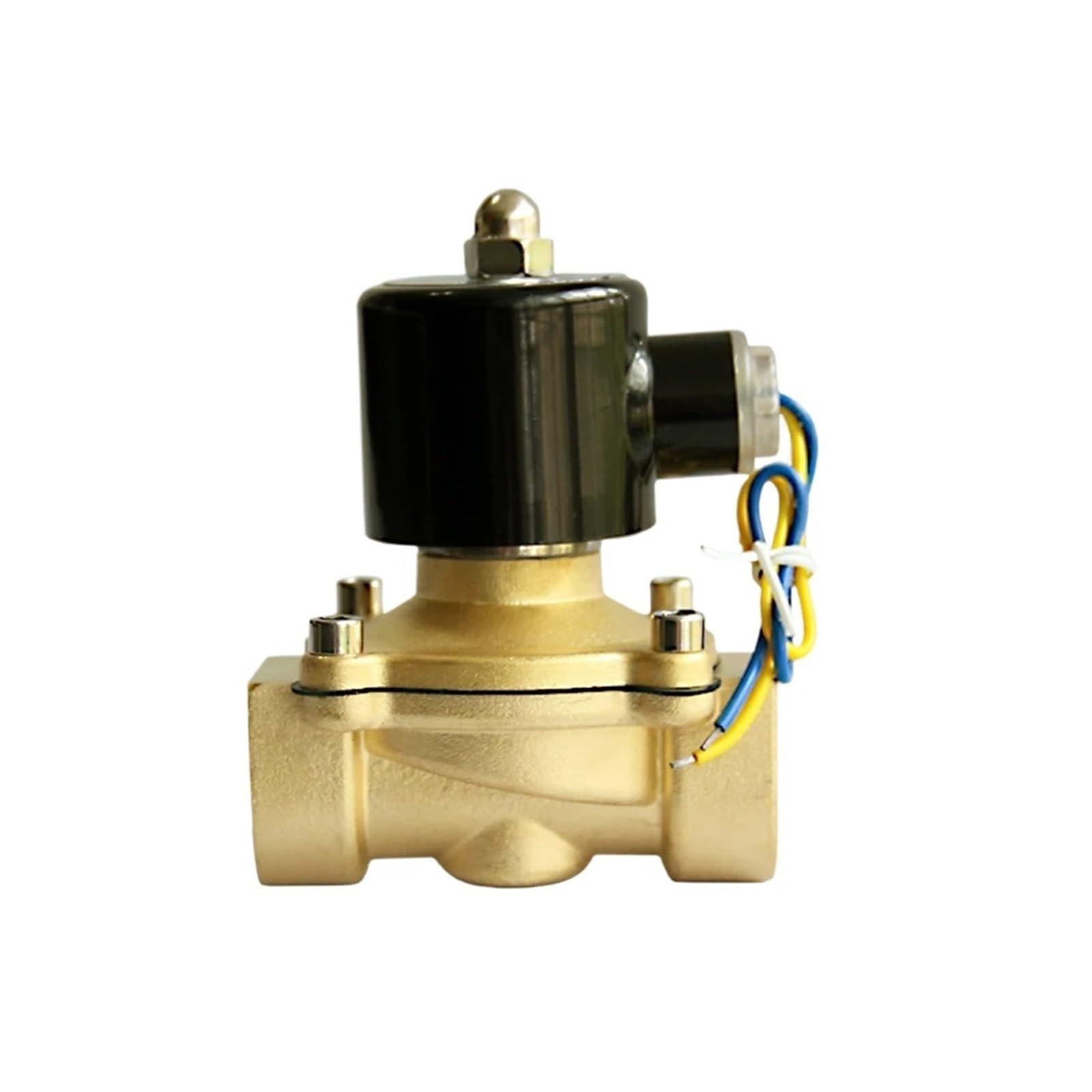 Válvulas de Agua eléctricas 12v 24v 1 Pulgada 1-1/4 Pulgadas Normalmente Cerradas for riego de Jardines(BSP-120VAC,1 Inch)
