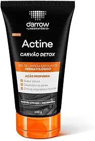 DARROW ACTINE CARVÃO DETOX GEL DE LIMPEZA ESFOLIANTE DERMATOLÓGICO