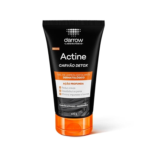 DARROW ACTINE CARVÃO DETOX GEL DE LIMPEZA ESFOLIANTE DERMATOLÓGICO DARROW ACTINE CARVÃO DETOX GEL DE LIMPEZA ESFOLIANTE DERMATOLÓGICO