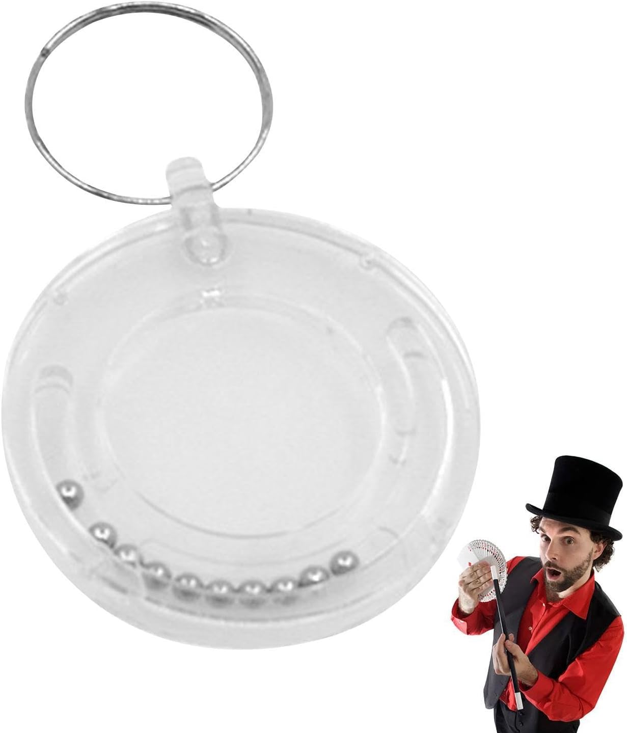 Disappearing Magic Accessories - Coin Magic Tricks, Magic Coin Trick | Magicist for Coin Game Beginners, Moned Escape Puzzle Easy Close Trick, Keycha