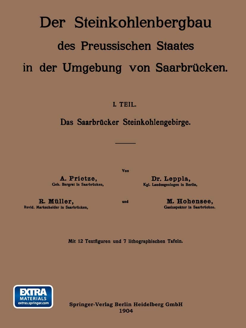 Das Saarbrücker Steinkohlengebirge Bassin Houiller Sarre