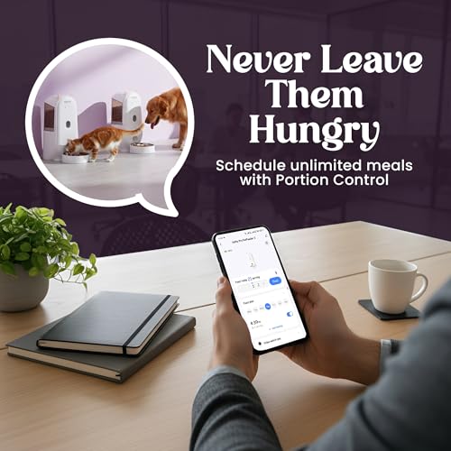 Image of Kipenzi(FC-S03)-Automatic Smart WiFi Pet Feeder|4L Large Capacity with 1080p HD Camera & Night Vision|Voice Recording & RealTime Voice Call|Scheduled Feeding|AntiJam & TriplePreservation for Dogs&Cats