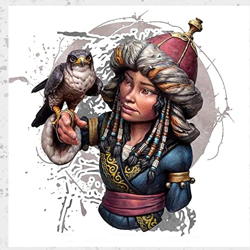 Ancient Fantasy Woman Warrior Bust Resin Figure Model Kit miniatura 2