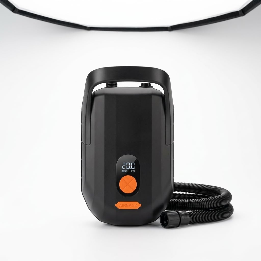 Gonfiatore Elettrico 20 PSI, Gonfiatore a Batteria per Paddle Board, per lago