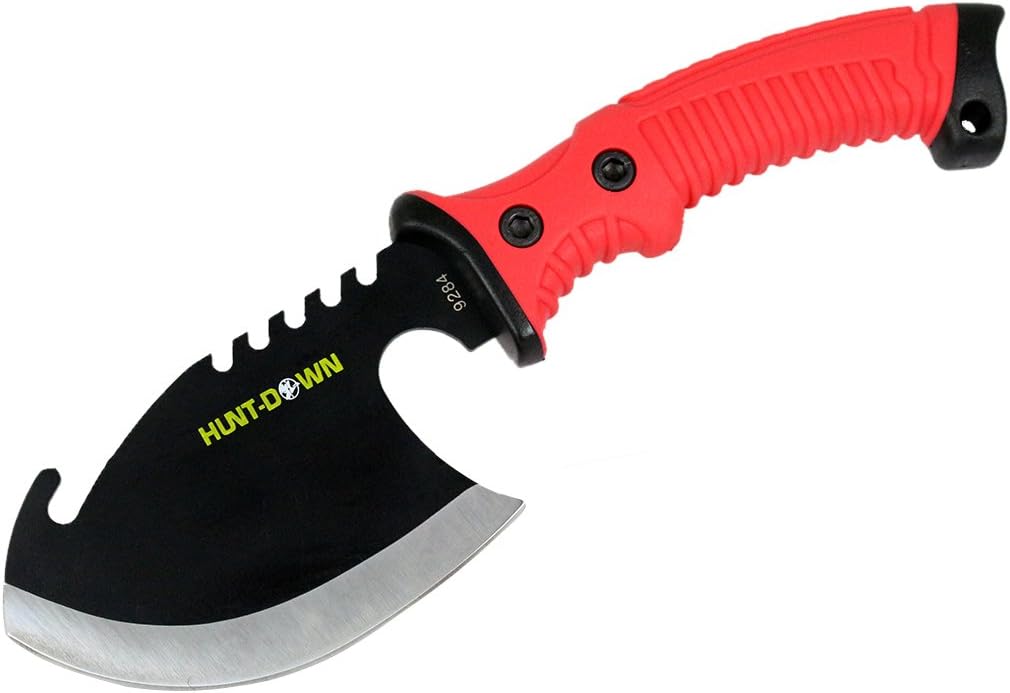 HUNT-DOWN 10.5" Axe with Red Rubber Handle