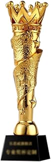 Trophy Gold-Plated Resin Trophy Crown Trophy Honor Laurel Trophy Competition Trophy Gift Box Packaging (Color : Gold, Size : 8 * 28CM)