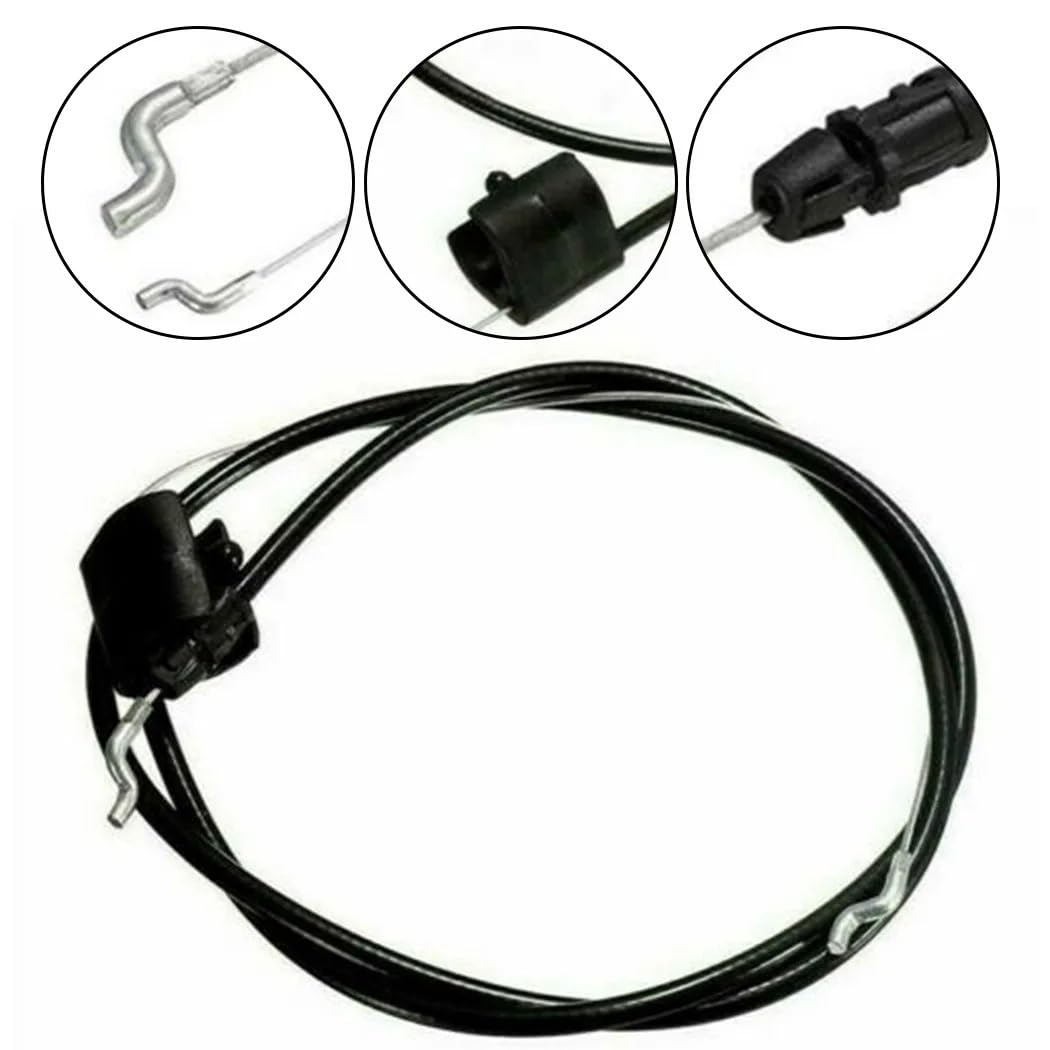 Cable de Acelerador de Repuesto con Curva en Z for cortacésped Craftsmen, Compatible con la Serie 038 (2003-2007), Longitud Total: 1360 mm.