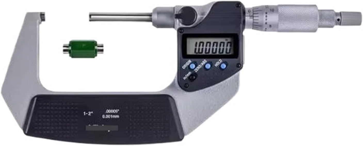 Outside Diameter Micrometer 406-351-30 1-2" Caliper Type with Carbide Tips Machinist Tool for Metalworking