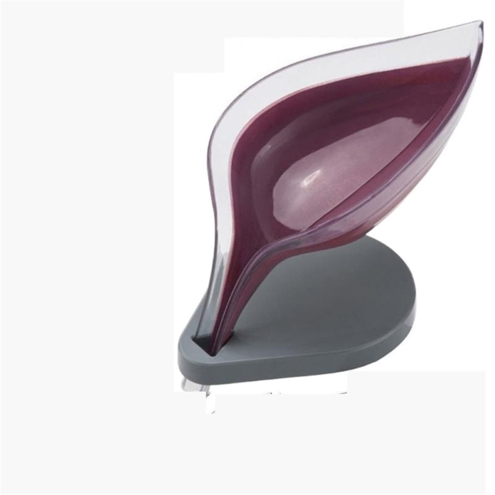 Soap dish, Leaf Shape Soap Box Bathroom Holder Dish Storage Plate Tray Toilet Shower Non-slip Drain(02)