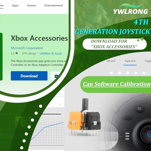 Image of 4Pack Joysticks for Xbox Series S /X Hall Effect Joystick Replacement for Xbox Series S /X 3D Analog Sensor Module Thumb Stick Controller Accessories Parts with Repair Tools