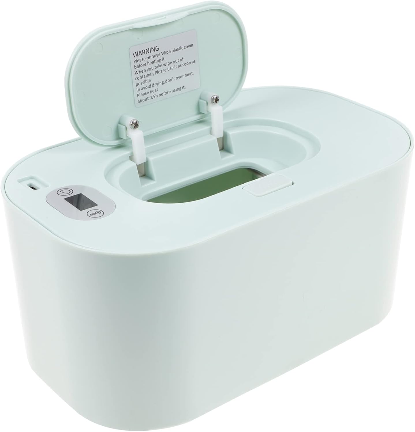 USB Portable Baby Wipe Warmer and Dispenser Green Travel Wet Tissue Heater Temperature Control for Infants and On-the-Go Use