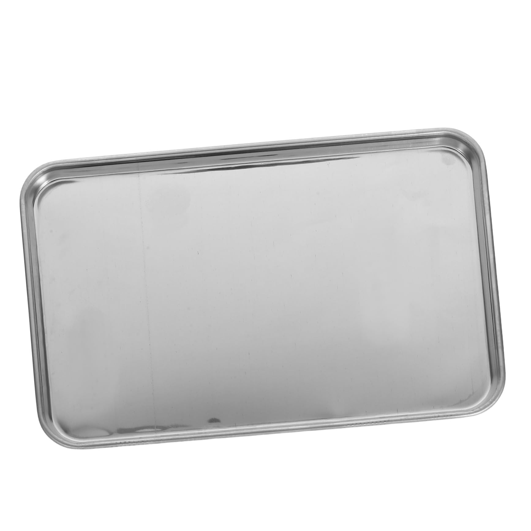 Plateaux rectangulaires en acier inoxydable lot de 4 grand plat de service durable