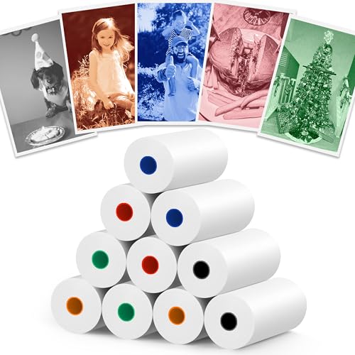 10 Rolls MIARALA 5 Vibrant Single-Color Kids Camera Paper Roll Refill, HD Paper for Most Kids Instant Cameras, BPS/BPA-Free by MIARALA - Used condition - US$7.81