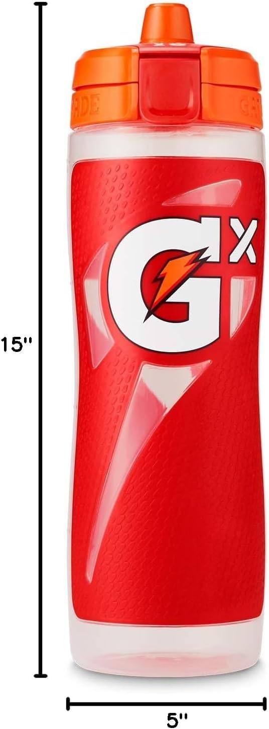 Gatorade Kitchen Gx Bottle , Plastic, Red, 30oz image 2