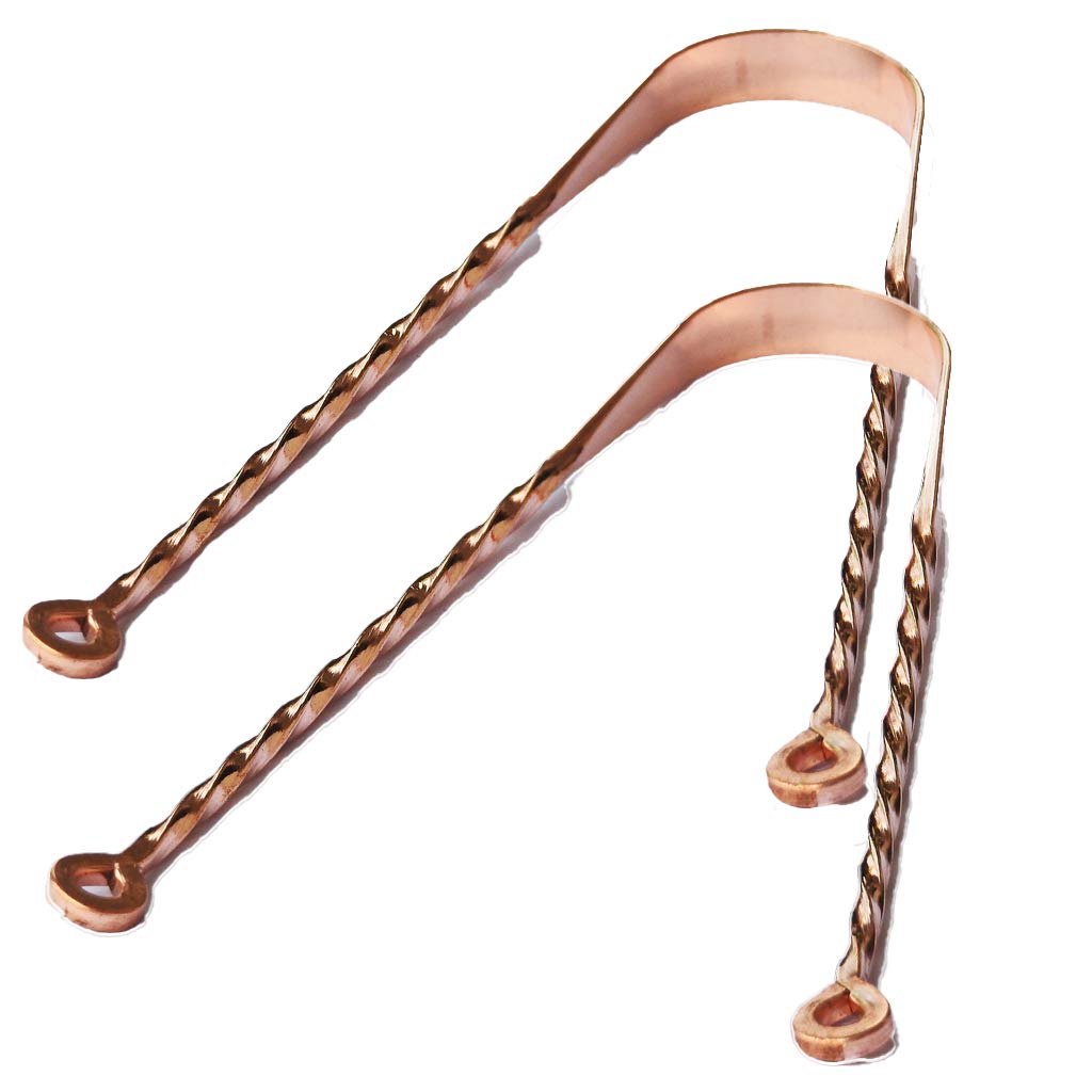Wonder Care – Ayurveda copper tongue cleaner | couple pack tongue cleaner | zigzag shaped tongue scraper | 100% pure copper tongue scraper (Twister 2Pack)-picture-30