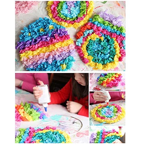 image for Exquiss Easter Tissue Paper Suncatcher Kits for Tissue Paper Crafts, E