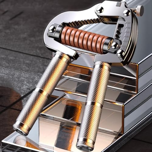 Pinza regolabile per allenamento della forza, resistenza 25-120 kg con design antiscivolo, migliora la presa dell'avambraccio e delle dita per gli appassionati di fitness