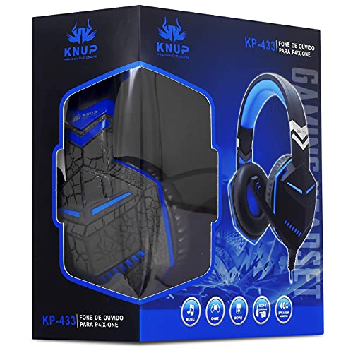 Headset Fone de Ouvido Gamer para Smartphone PS4, PS5, Estereo com Microfone P2, Único Controle de V