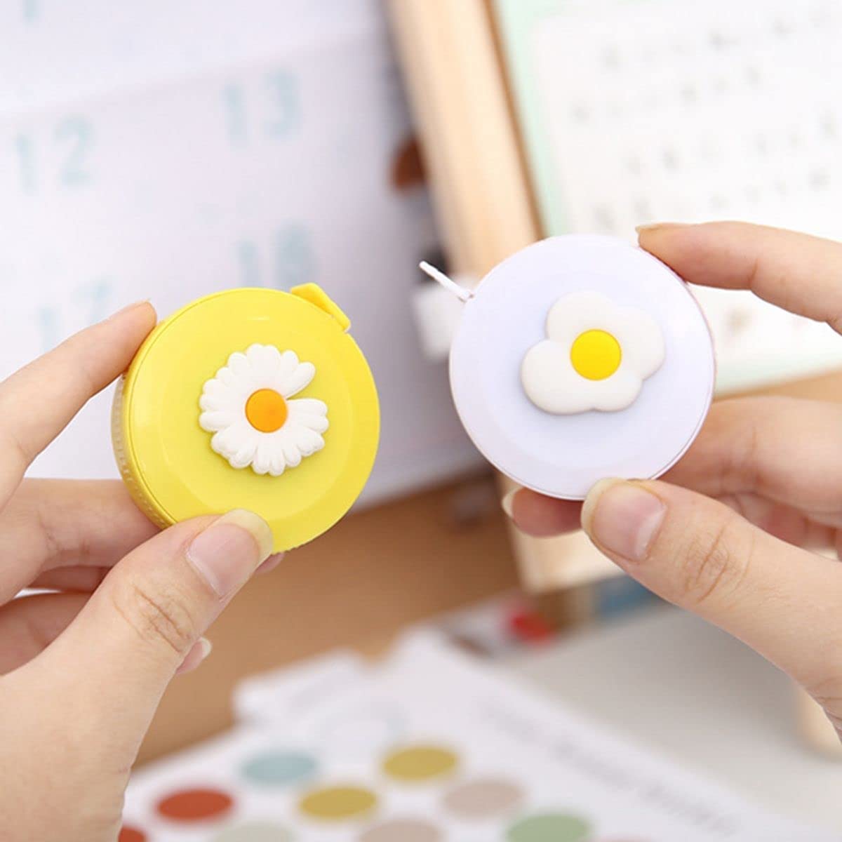 10 Pack Body Tape Measure, Cute Retractable Mini Measuring Tape, 60 Inch/1.5M Soft Body Tailor Sewing Craft Cloth Dieting Measuring Tape, Accurate Tape Measures for Kids Baby Mother, B020210