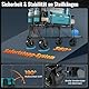 FUNDANGO Doppeldecker Bollerwagen faltbar 500L mit Heckklappe, 150KG*2 Belastbar XXL bollerwagen mit 10*18cm Reifen & Lange Seitentasche/Staubschutz & Bremsen für Camping Transport Einkaufen Outdoor