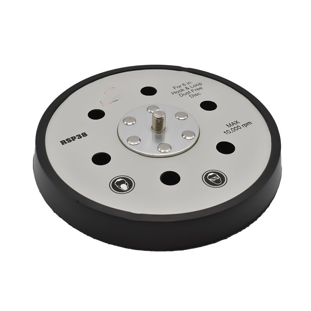 GULUANT Replacement 18002 6 Inch Hook & Loop Back Sander Pad with 6 Holes for Porter Cable 7336 and 97366 for Superior Pads for Abrasives RSP38
