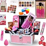 Realizzi Maleta De Maquiagem Infantil Completa Princesinha C/Unhas Paleta Conjunto de Pinceis