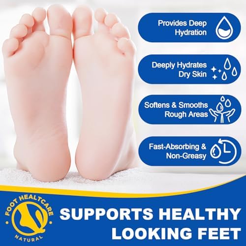 60% Urea Foot Care Stick with 2% Salicylic Acid, 2-Pack Moisturizing Foot Cream Stick for Dry Cracked Heels, Calluses, Rough Thick Skin, Feet, Hands, Elbows & Knees