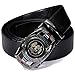 Barry.Wang Cinturón de trinquete para hombre, cinturón de cuero genuino con hebilla automática de regalo de moda para hombres, A Dragon Black New, Small