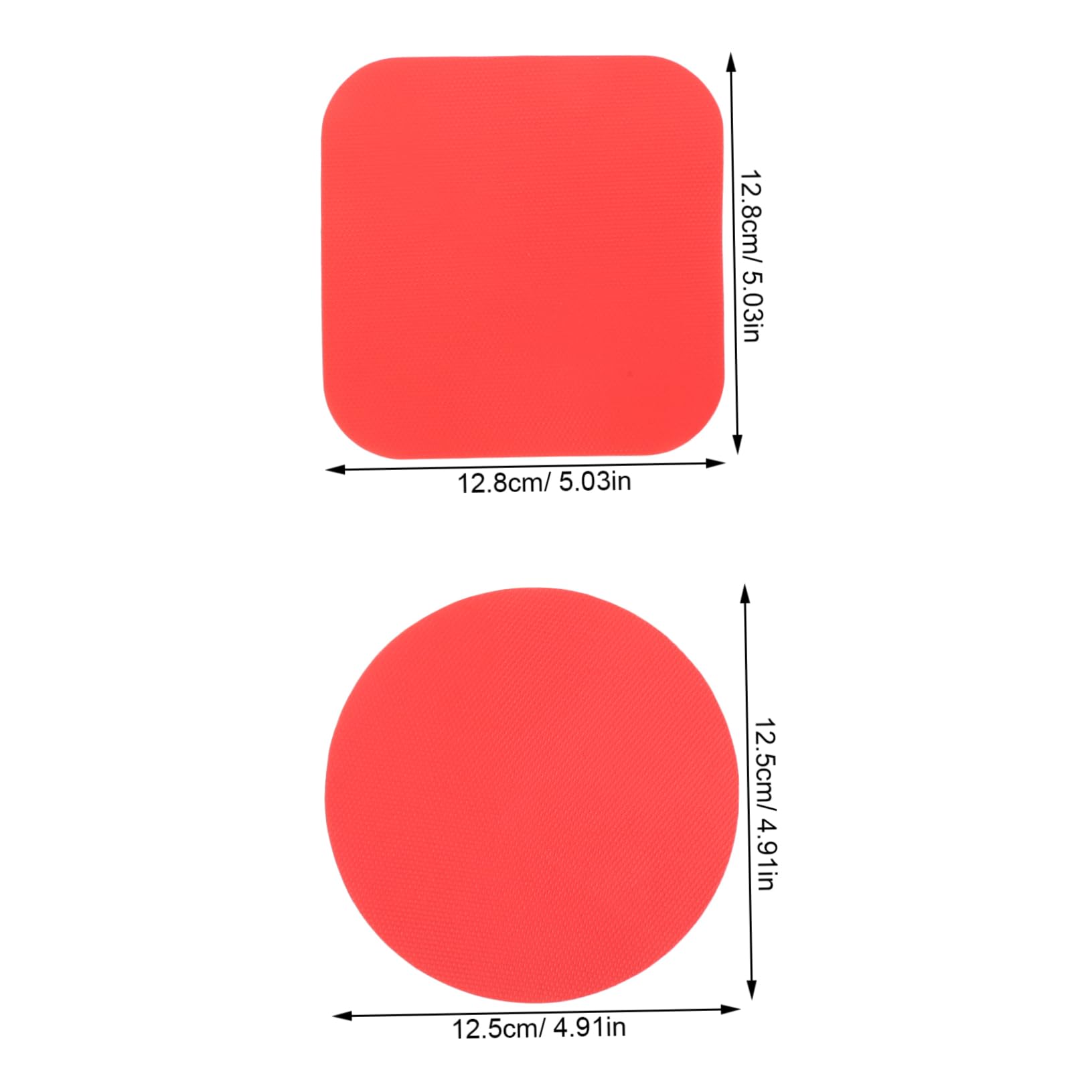 PRETYZOOM 8Pcs Heat Resistant Rubber Jar Opener Pads Skid Multi Use Grippers for and Lid Opening for Seniors and Includes Round and Mats